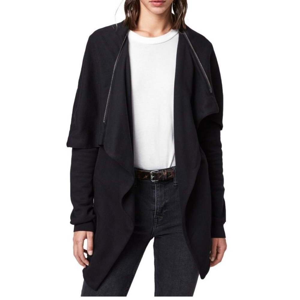 LAST CHANCE!! Allsaints Dahlia Waterfall Sweat Jacket
